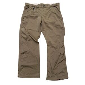 686 Men's Standard Shell Snow Pants Khaki Beige Size Large Ski Snowboard